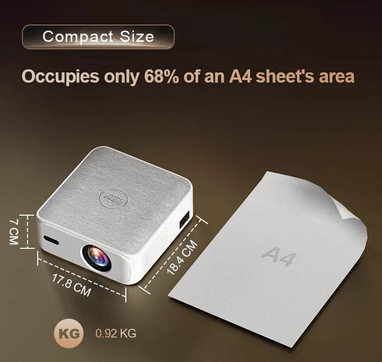 Przenośny projektor filmowy 4K Full HD 1080P z Systemem Android