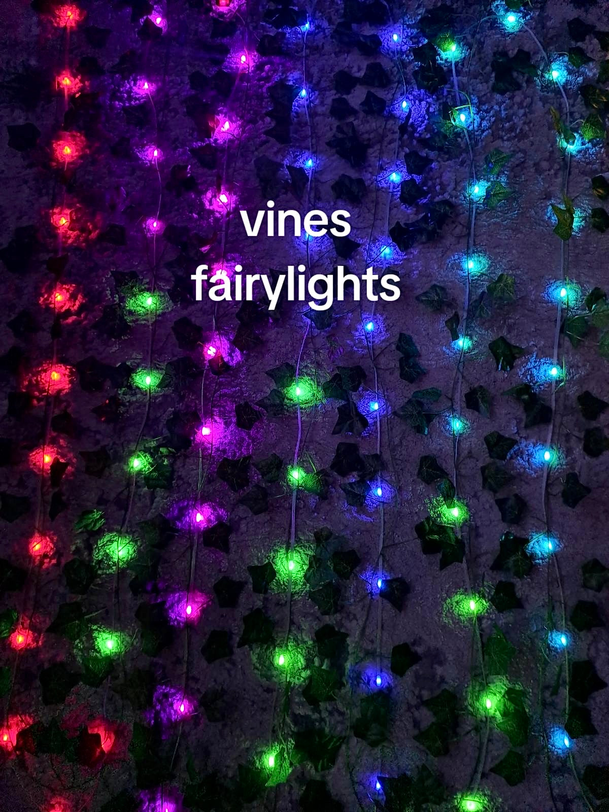 Girlanda z liśćmi i lampkami