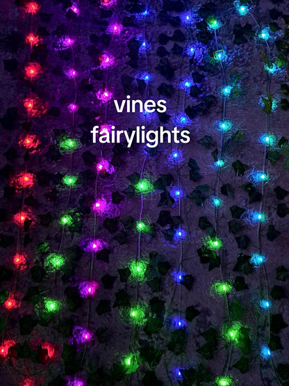 Girlanda z liśćmi i lampkami