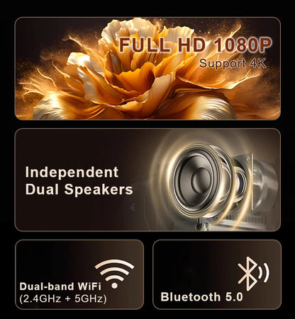 Przenośny projektor filmowy 4K Full HD 1080P z Systemem Android