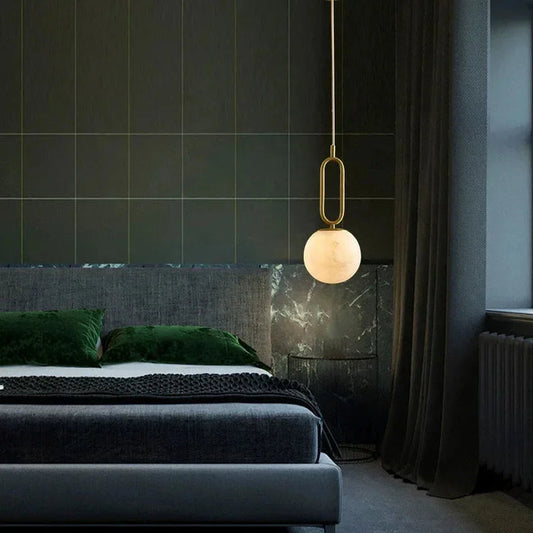 Lampa wisząca z marmuru