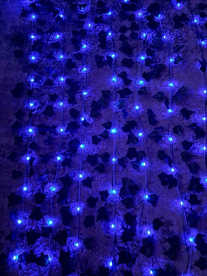 Girlanda z liśćmi i lampkami