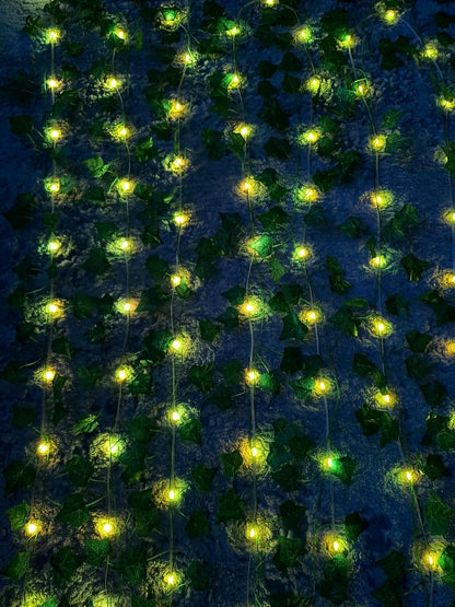 Girlanda z liśćmi i lampkami