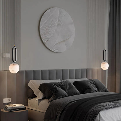 Lampa wisząca z marmuru