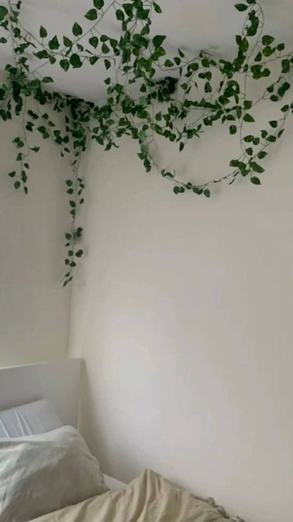 Girlanda z liśćmi i lampkami