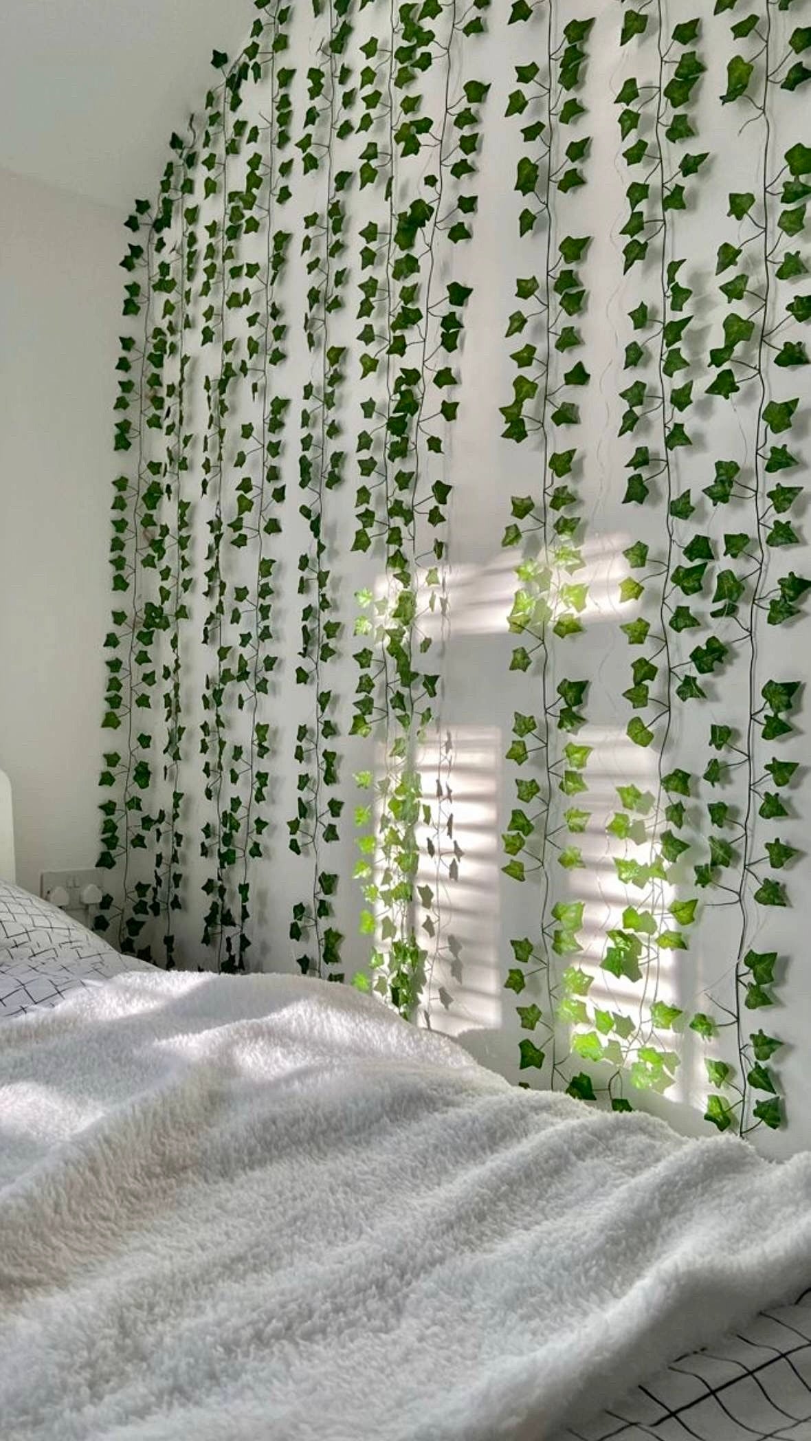 Girlanda z liśćmi i lampkami