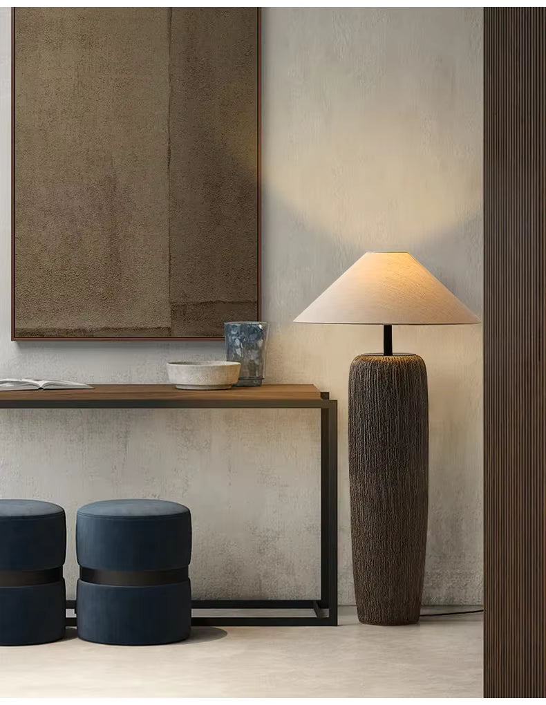 Antyczna ceramiczna lampa podłogowa