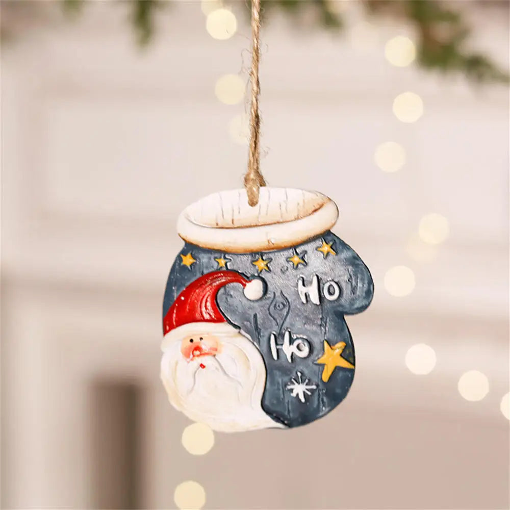 Świąteczny wisiorek z zywicy