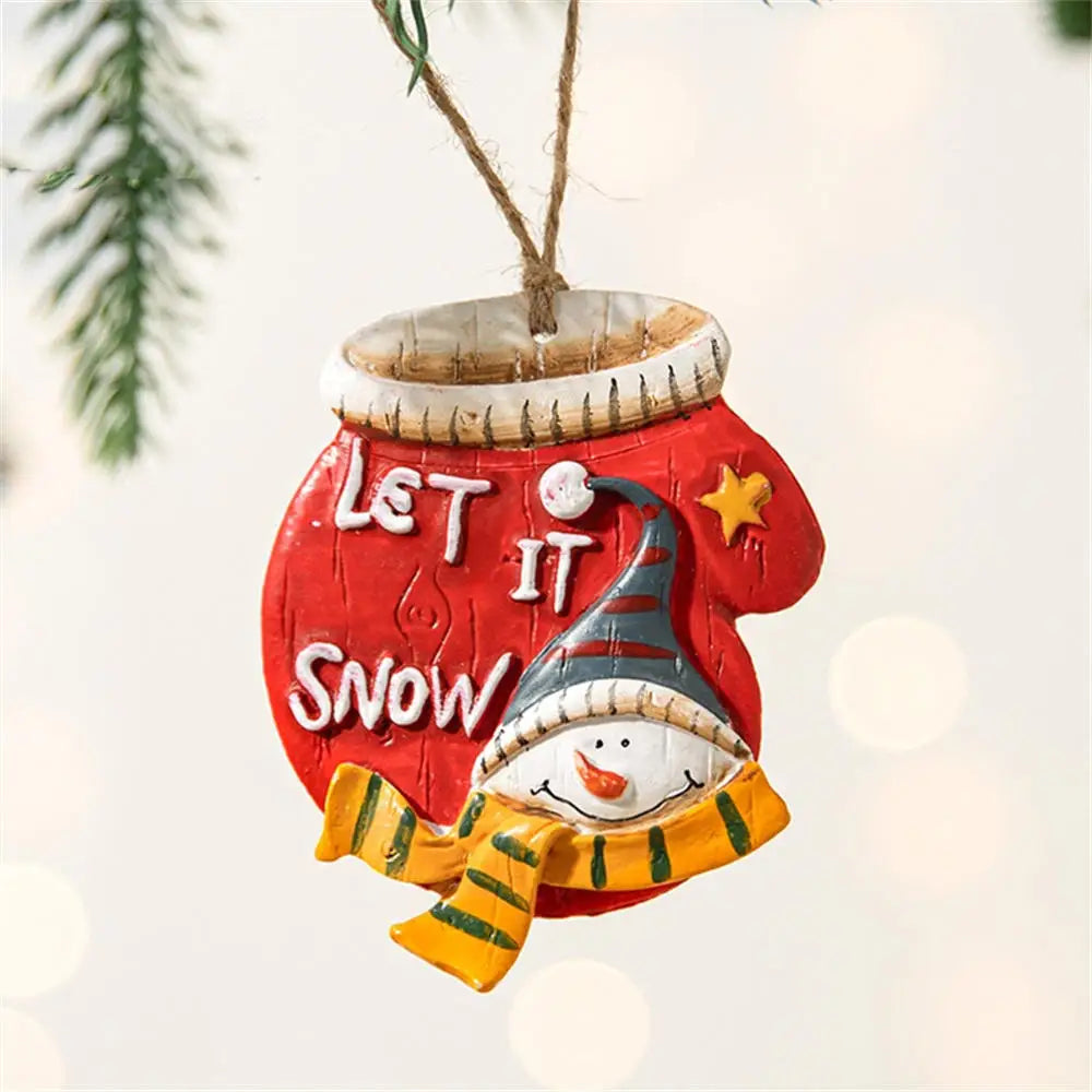 Świąteczny wisiorek z zywicy