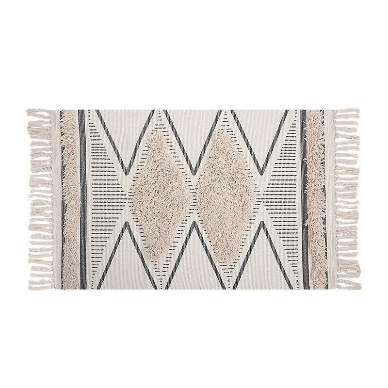 Dywan bawełniano-lniany