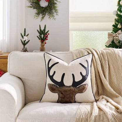 Poszewka Świąteczna Aksamitna z Haftem