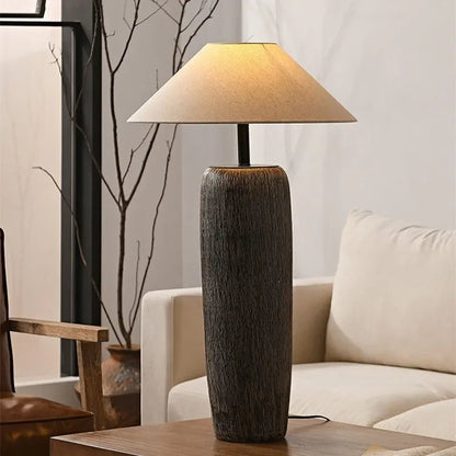 Antyczna ceramiczna lampa podłogowa