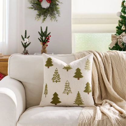 Poszewka Świąteczna Aksamitna z Haftem