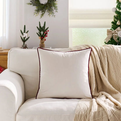 Poszewka Świąteczna Aksamitna z Haftem