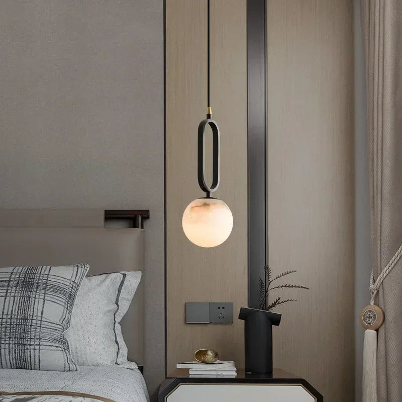 Lampa wisząca z marmuru