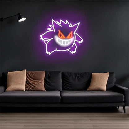 Neonowa lampa Gengar