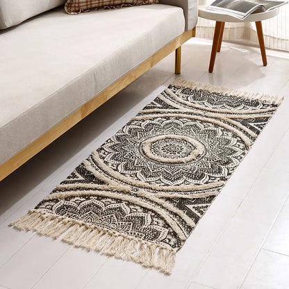 Dywan bawełniano-lniany