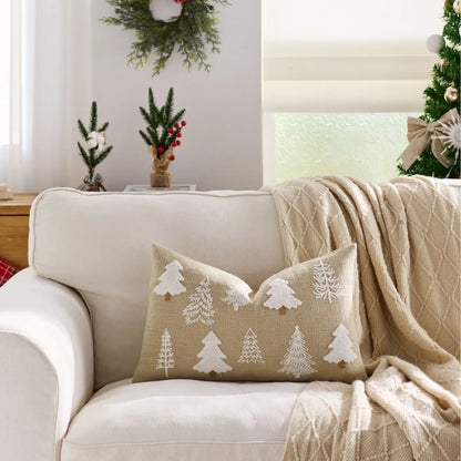 Poszewka Świąteczna Aksamitna z Haftem