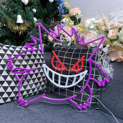 Neonowa lampa Gengar