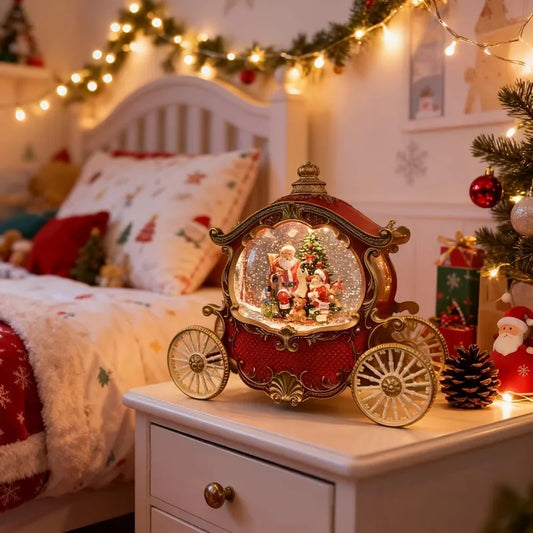 Czerwona Zabytkowa Pozytywka Świąteczna