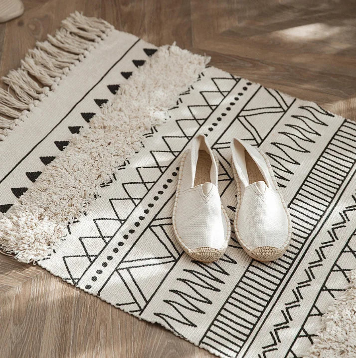 Dywan bawełniano-lniany