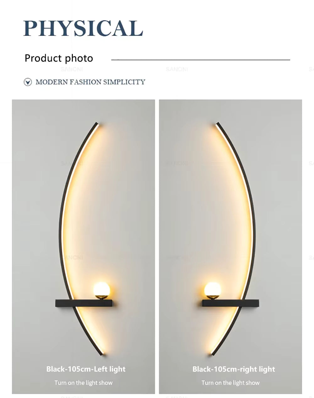Dekoracyjna lampa LED kinkiet