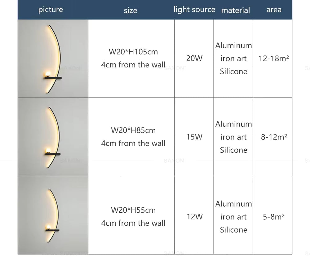 Dekoracyjna lampa LED kinkiet