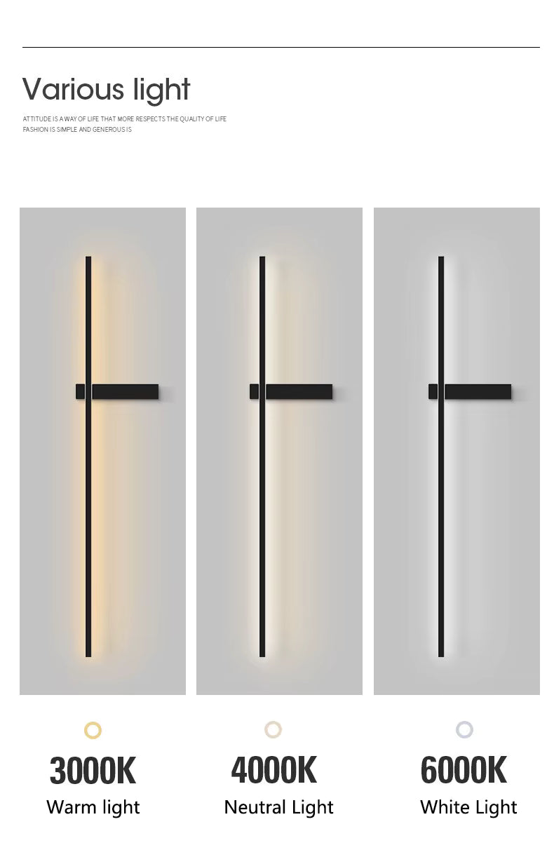 Nowoczesna i minimalistyczna lampa ścienna