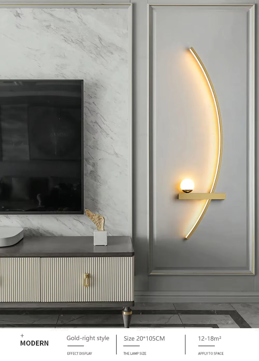 Dekoracyjna lampa LED kinkiet
