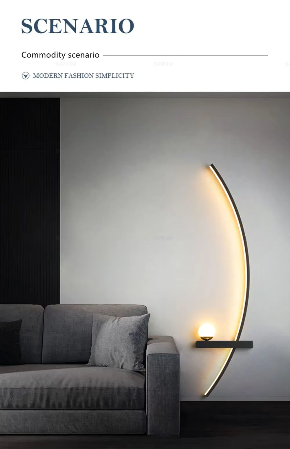 Dekoracyjna lampa LED kinkiet