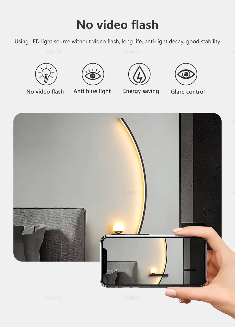 Dekoracyjna lampa LED kinkiet